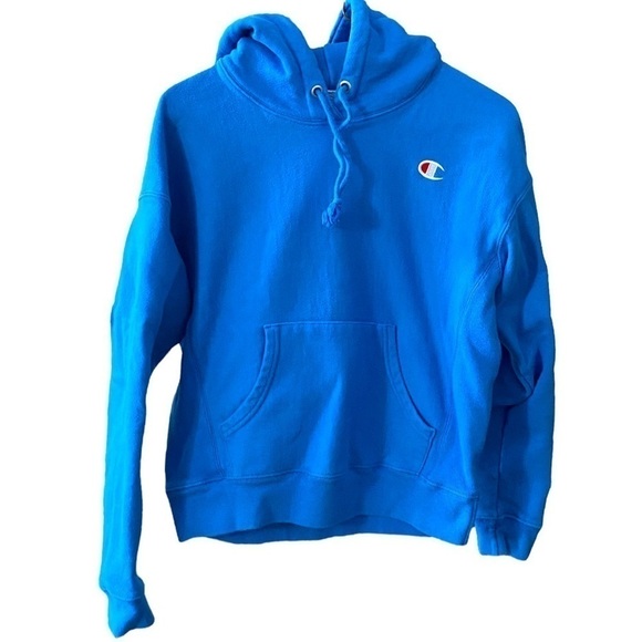 CHAMPION Blue Hoodie size small - Picture 1 of 12